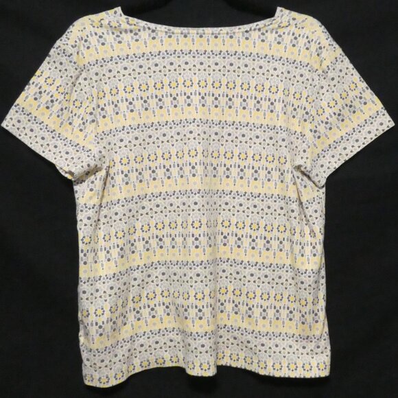 CROFT & BARROW Classic Tee | large | Patterned Short Sleeve Top - Picture 2 of 16